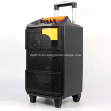 waterproof Trolley speaker box with Led screen/FM/USB